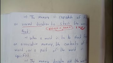 14 read and write operations on associate memory