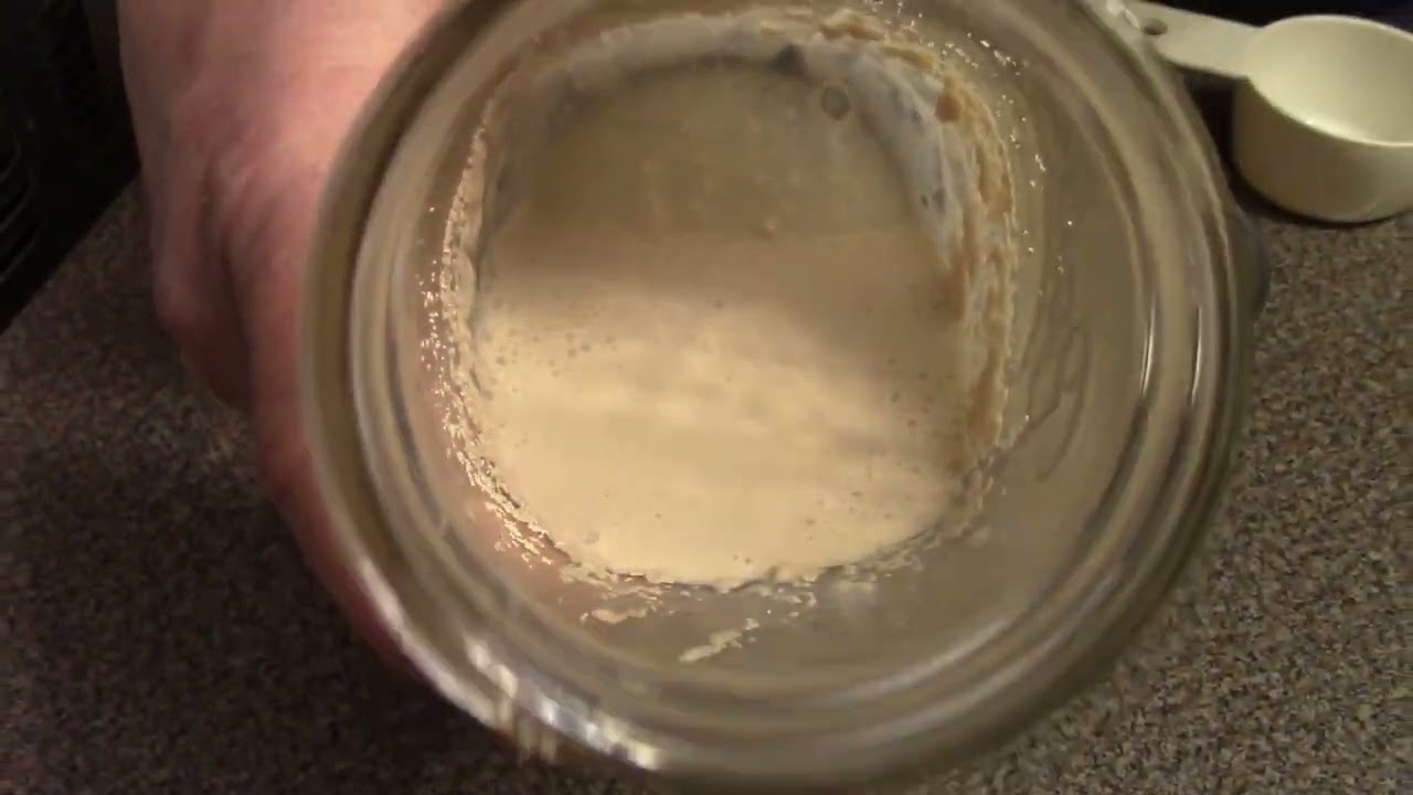 How to start sour dough bread starter using mashed potato flakes step #1