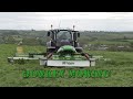 Donkey Mowing in the Valtra T234 with McHale Pro Glide Butterfly Mowers!