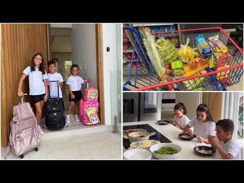 PRIMEIRO DIA DE AULA 2026 | Rotina sendo mãe de 3 