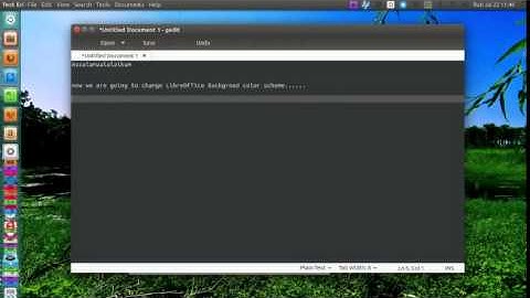 Change LibreOffice Color Scheme