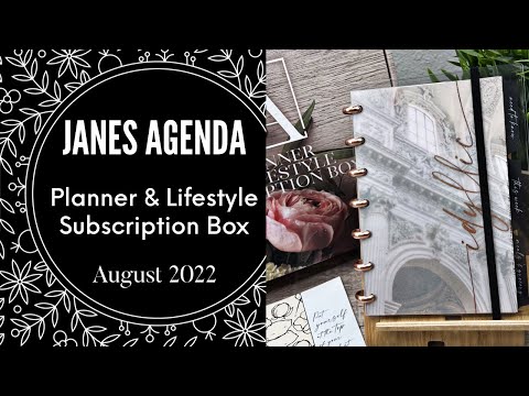 Janes Agenda Subscription Unboxing | August 2022