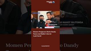 Pengacara Mario Dandy Tanya Soal Rafael Alun Ke Ayah David davidozora mariodandy pajak pejabat