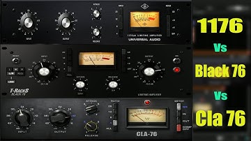 UAD 1176 Vs Cla 76 Vs T-racks Black 76 | Compressor Comparison | Best Vocal Compressor Plugins |