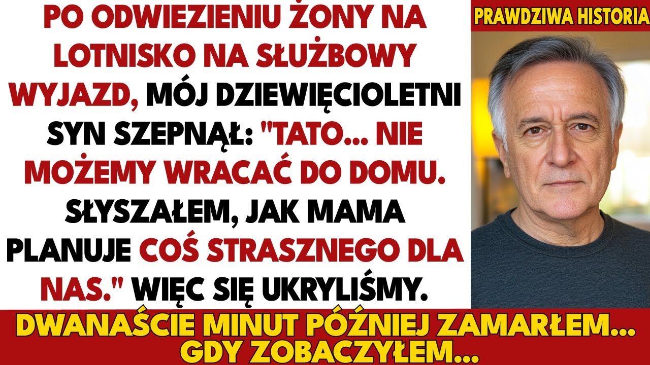 Mój synek ostrzegł mnie: "Tato, nie wracaj dziś do domu. Wiem coś o mamie.