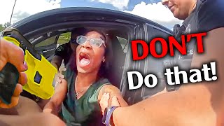 When Woman REFUSES to get out of his car ! END BADLY