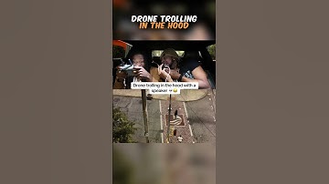 Drone trolling in the hood 🥷