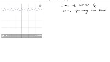 Sum of sinusoids - sum of periodic signals