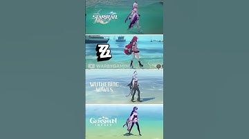 Honkai Star Rail vs ZZZ vs Wuthering Waves vs Genshin Impact | Water Physics