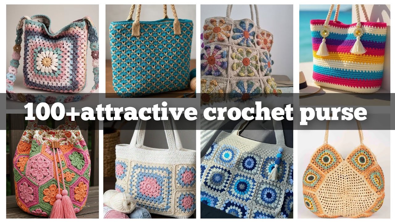 Более 300 привлекательных идей для вязаных крючком сумок на любой вкус.