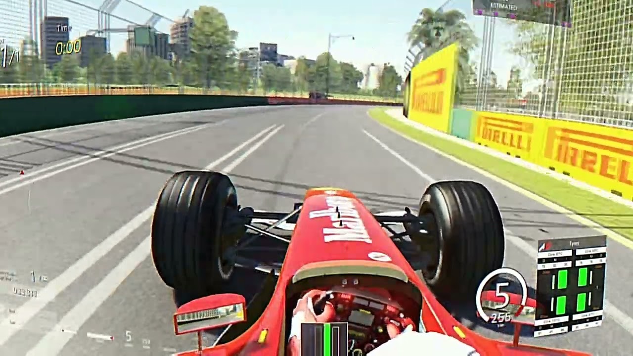 Assetto Corsa Melbourne hotlap - (1:23:575) Ferrari F2004