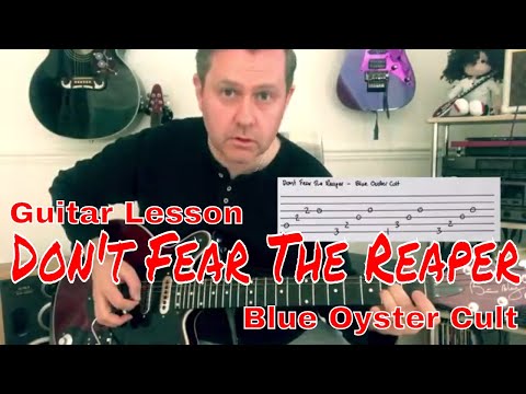 Easy Guitar Lesson - Don't Fear The Reaper- Blue Oyster Cult (Guitar Tab)