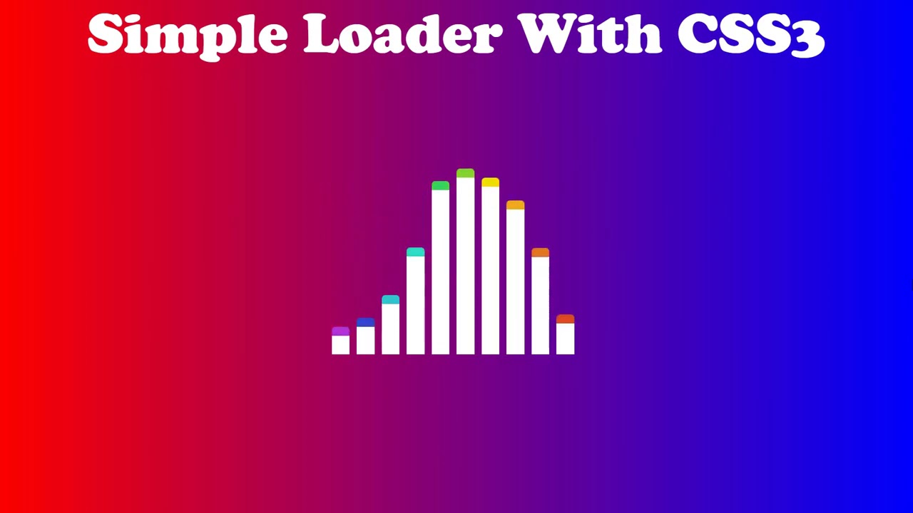 Simple Loading Animation with css3&&عملية تحميل للويب - YouTube
