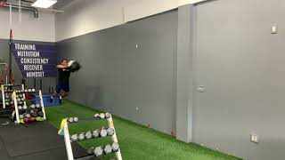 Drop Jump With Med Ball Throw