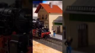 Mallet auf dem Weg zum Sommerfest #Mallet #dampflok #fahrvideo #märklin #modellbahn #h0scale #lok