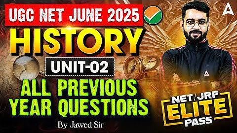 UGC NET History Unit 2 | Ancient Indian History Most Important Previous Year Questions By Jawed Sir