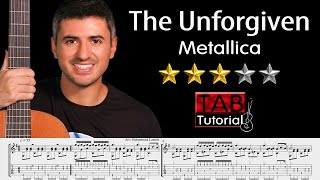 The Unforgiven by Metallica | Classical Guitar Tutorial + Sheet & Tab
