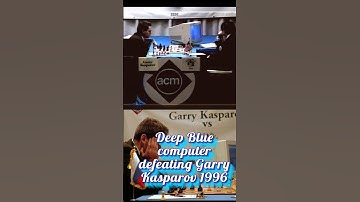 Awesome video of Deep Blue computer defeating Garry Kasparov 1996 philadelphia
