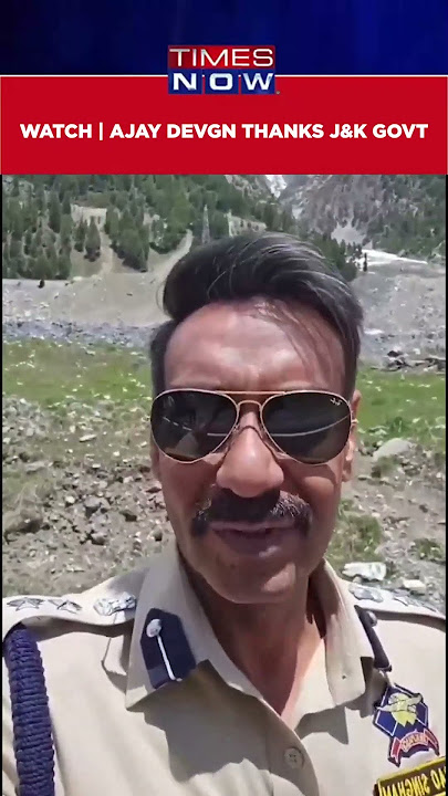 Watch: Ajay Devgn Thanks Jammu & Kashmir Govt After Wrapping Up Singham-3 Shoot #shorts