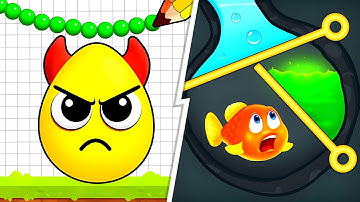 Draw To Smash vs Save the Fish 🔴❤️ Satisfying Levels Gameplay Walkthrough Android iOS | Ep 689
