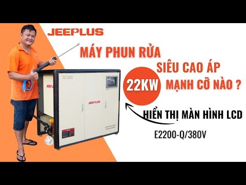 Test Máy Phun Rửa Siêu Cao Áp | JEEPLUS 22Kw 500Bar/E2200-Q (Kocu Vietnam)