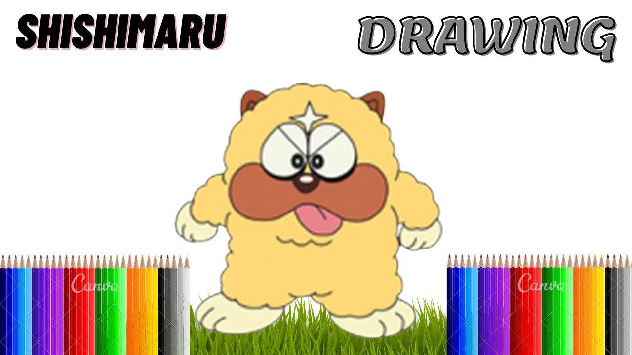 How to draw Shishimaru from Ninja Hattori - Step by Step