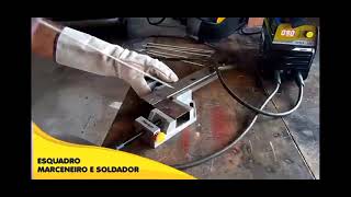 Esquadro Marceneiro e Soldador 65 mm, corpo em alumínio