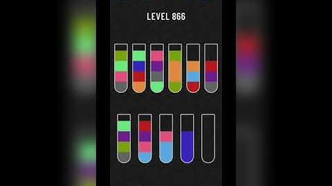 Water sort puzzle level 866
