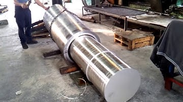 Trepanning 21" Diameter Hole in Aluminum