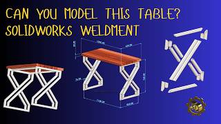 Master SolidWorks Weldments by designing a real table step by step.