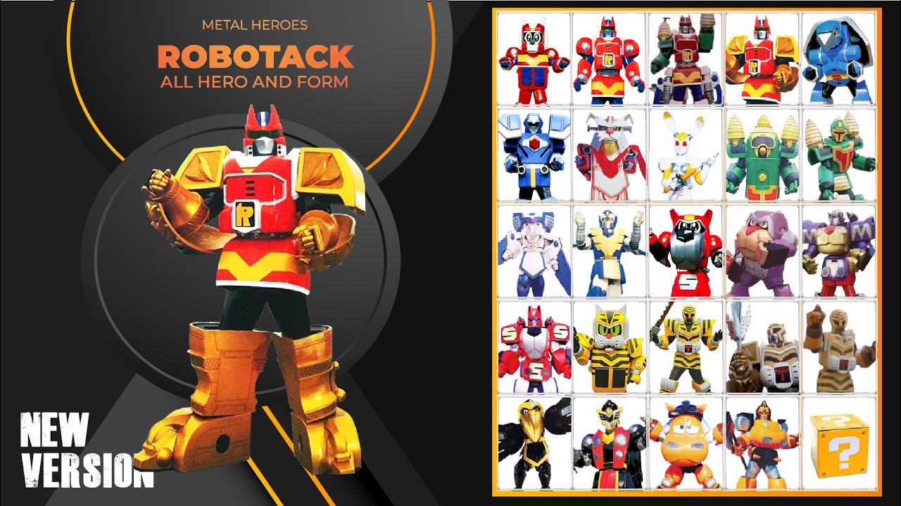 Tetsuwan Tantei Robotack All Heroes and Form
