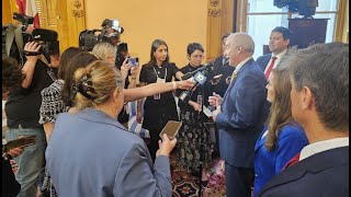 President Huffman Talks with Statehouse Reporters About The Governor's State of the State Address