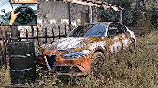 Rebuilding Alfa Romeo Giulia (900HP) - Forza Horizon 5 | Thrustmaster T300RS + TH8A Shifter Gameplay