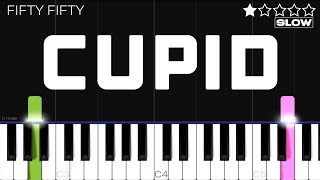 FIFTY FIFTY - Cupid | SLOW EASY Piano Tutorial Resimi