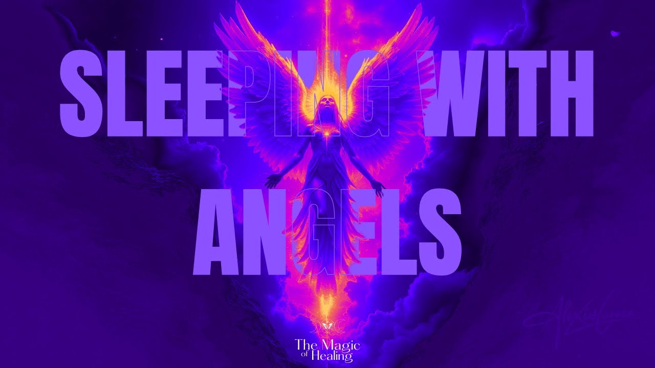 💜 Archangel Zadkiel Violet Flame |  Angelic Music for Sleep, Healing & Transmutation  Black Screen