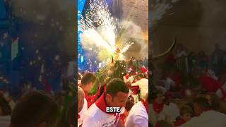 Así se le enseña a los niños a correr en lo encierros 👹🥳 #toros #encierro #sanfermines #pamplona