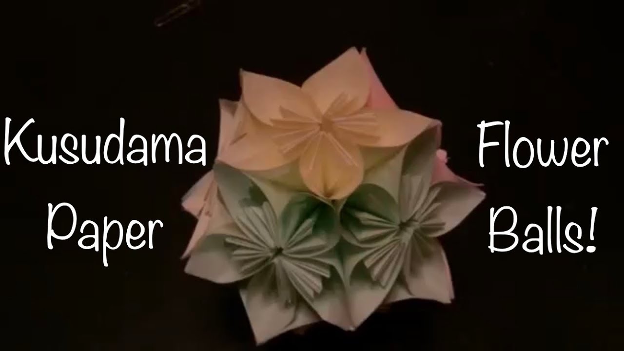 how to fold a kusudama paper flower ball japanese paper flower ball