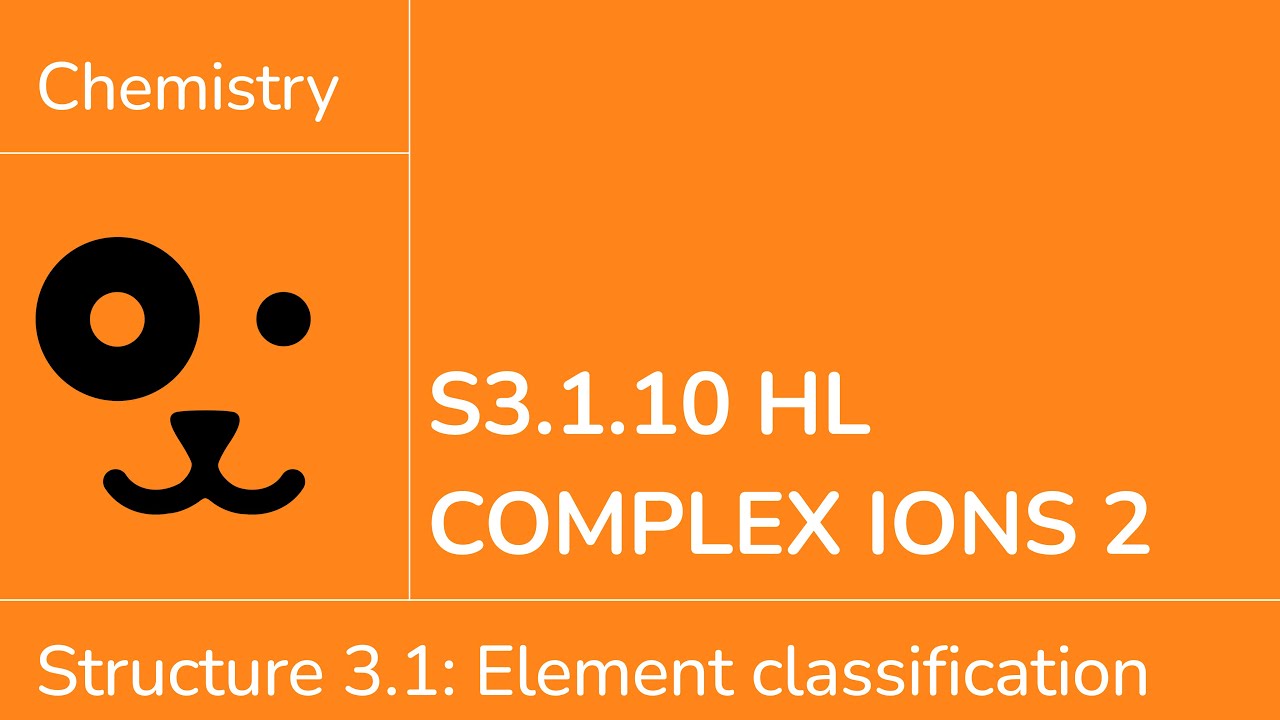 Structure 3.1.10 HL Complex Ions 2 [IB Chemistry HL]