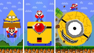 Super Mario Bros. but Mario Becomes Mega Minions Circle, Square & Triangle? | ADN MARIO GAME