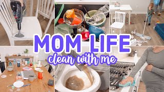 MOM LIFE CLEAN WITH ME // MESSY HOUSE CLEANING // CLEANING MOTIVATION // BECKY MOSS