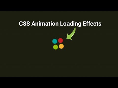 CSS Animation Loading Effects | CSS Animation tutorial for beginners ...