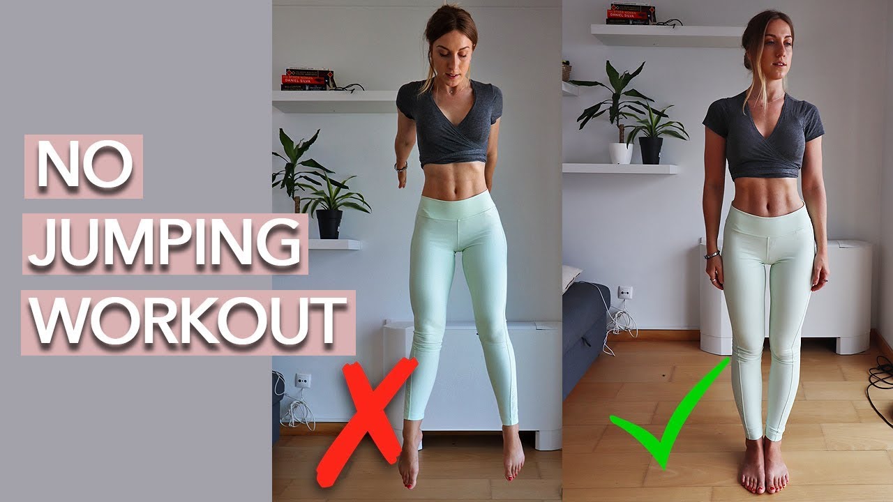 20 MIN NO JUMPING CARDIO - BURN CALORIES WITHOUT HURTING YOUR