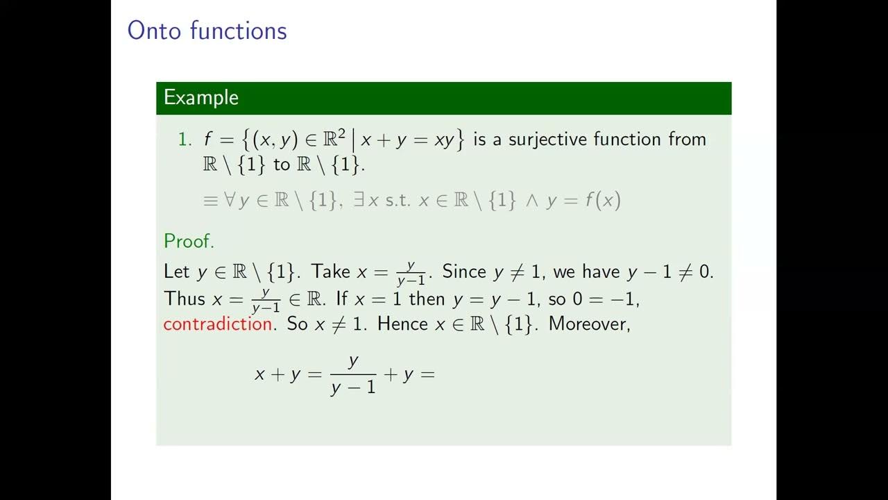 Lec 4 4 One to one and onto functions part 2 - YouTube