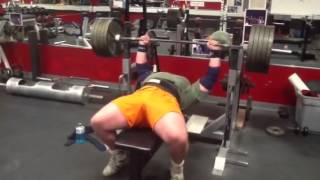 Bench press 495 lbs 225 kg 5 reps very fast. Dimitar Savati