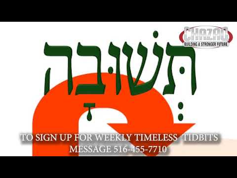 5️⃣ The Five Letters of Teshuvah ⏰ Timeless Tidbits 🎤 Rabbi Yitzchok Bistritsky