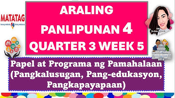 ARALING PANLIPUNAN 4 QUARTER 3 WEEK 5 MATATAG CURRICULUM #aralingpanlipunan4quarter3week5