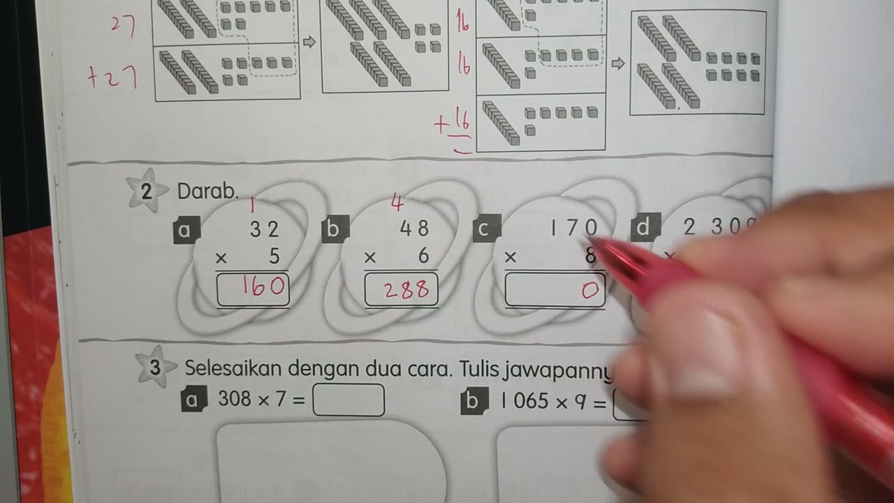 Buku Aktiviti Matematik Tahun 3 Muka Surat 40 Kpm Youtube