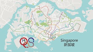 Singapore Metro (MRT) Evolution / 新加坡地铁动态发展史 (1987-2032+)