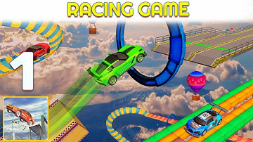 🆕 Car Stunt Games 2022 Mega Race - Gameplay Walkthrough Part 1 - (iOS, Android) | Max Level