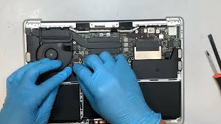 MacBook Pro 13 2016 17 Top Case Assembly A1708 Keyboard Touchpad Battery Replacement